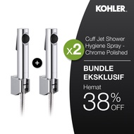(Bundle Package x 2) KOHLER Cuff Jet Shower Bidet / Hygiene Spray with Hose and Bracket Polished Chr