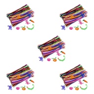 (CEUO) 1000 Pcs Random Colors Pipe Cleaners Chenille Stem 6mmx12 Inch for DIY Art Crafts Decorations