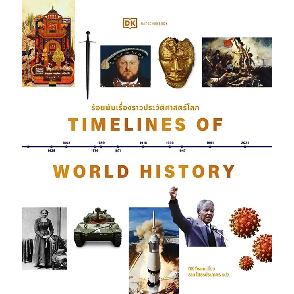 ร้อยพันเรื่องราวประวัติศาสตร์โลก : Timelines of World History (ปกแข็ง)