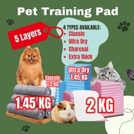 [1D Ships] Pet Training Mat 5 Layers Wee Urine Pee Pad For Dog Cat Small Animals Value Utlra Dry Cha