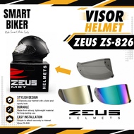 Visor Zeus ZS-826 100% Original Gold Rainbow Smoke