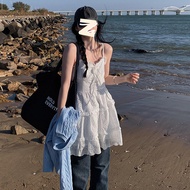 casual outfit set for woman outfit woman White Lace Sling Dress for Children - Trendy Autumn 2025