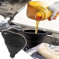 Universal Engine Funnel Car Silicone Liquid Funnel Washer Fluid Change Foldable Portable Auto Engine
