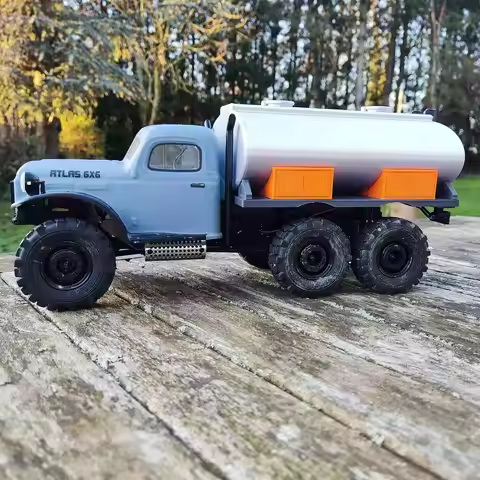 Unpainted 1:18 Atlas 6x6 RC Crawlers Rear Bucket Carrige Oil tank storage FMS 1/18 ROCHOBBY FCX24 6x