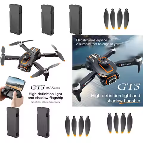 GT5 Drone 3.7V 800Mah Battery GT5 MAX RC Drone Spare Parts propeller GT5 Brushless Drone Battery GT5