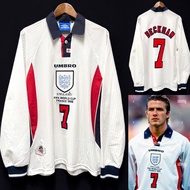 英格蘭 1998 世界盃 Umbro 主場長袖球衣 #7 BECKHAM