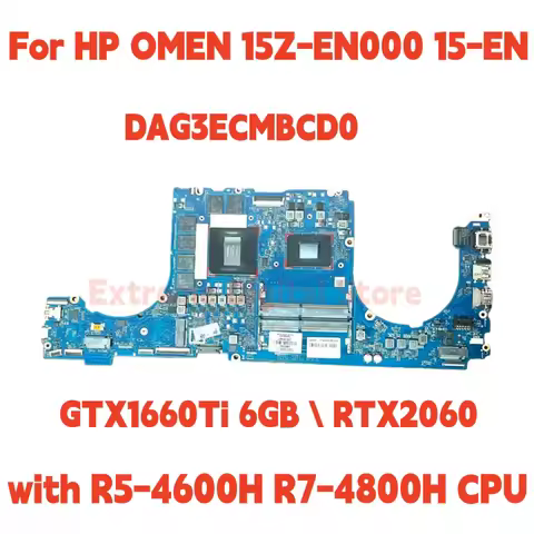Suitable for HP OMEN 15-EN 15Z-EN laptop motherboard DAG3ECMBCD0 with R5-4600H R7-4800H CPU GTX1660T