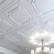 Art3d Drop Ceiling Tiles 24x24 in White (12-Pack, 48 Sq.ft), Wainscoting Panels Glue Up 2x2