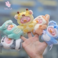 BALSA Lulu Piggy Finger Puppet Box, Stuffed Animals Box Lulu Piggy Plush Box, Cartoon Animal Party F