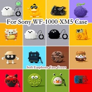 READY STOCK!  For Sony WF-1000 XM5 Case Trendy cartoon series for Sony WF-1000 XM5 Casing Soft Earph