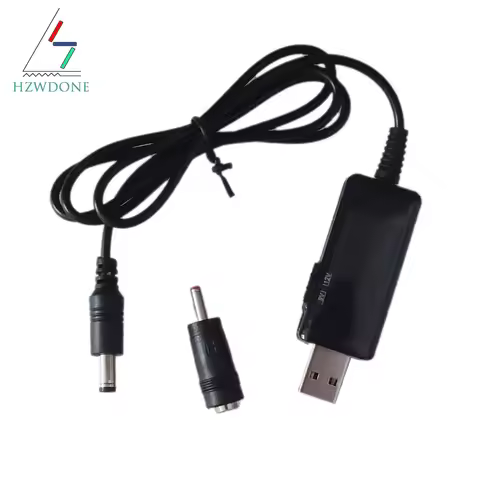 USB Boost Converter DC 5V to 9V 12V USB Step-up Converter Cable + 3.5x1.35mm Connecter For Power Sup