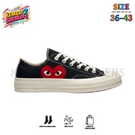 Converse Chuck Taylor 70s X CDG Play Love Black Low Premium Original 100% Sneakers