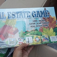 Ludo Catur 5in1 Real Estate Game Halma Snakes and Ladders Chess Board Game