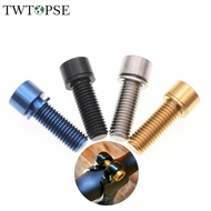 TWTOPSE Titanium Stem Clamp Bolt Srew For Brompton Folding Bike Stem Clamp Handlebar Bicycle Bolt Screw With Pad