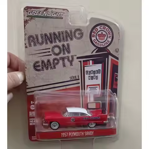 Green Light 1:64 Alloy Model Car Gran Fury 1958 & 1957 Plymouth Fury RED CROWN