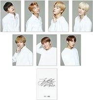 VT X BTS BTS Bangtan Boys Photocards 7pcs (White), 5.5 x 8.5 cm (2.1 x 3.3 inches)
