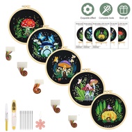 Cross-Border Beginner Embroidery Kit DIY Fabric Frame Painting Cross Stitch Kit Handmade European Em