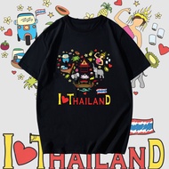 2024เสื้อ Bangkok Thailand Souvenir T-shirt  เสื้อที่ระลึก  ของฝากจากไทย   cotton 100% จัดส่งออกภายใ