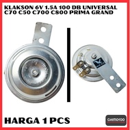 Horn Bell Horn 6V 1.5A 100 Db Universal Honda C70 C 70 C50 C 50 C700 C 700 C800 C 800 V75 V 75 V80 V