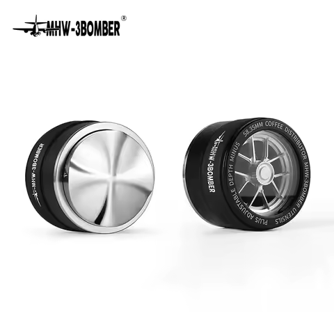 MHW-3BOMBER YU-Series Coffee Distributor Adjustable Depth Espresso Distribution Tool for 58mm Portaf