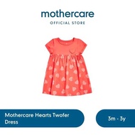 Mothercare Hearts Twofer Dress 9-12M