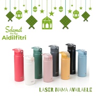 【25.7 PROMO】 Tyeso TS-8771C  Custom Nama Tumbler SUS304 Bottle With Straw Thermos Flask Insulated Wa