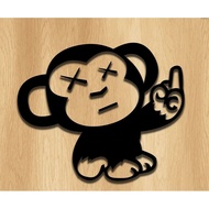 Jdm 8cm monkey sticker, cutting sticker