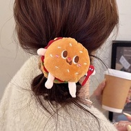 Maimen YongsunHamburger Scrunchy Hair Tie Tanabata New Style Tie Head Rope Girls Autumn Winter Rubbe