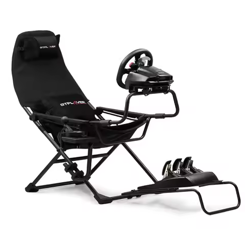 GTPLAYER Sim Racing Cockpit Foldable & Adjustable for High Performance Sim Racing Compact & Flexible