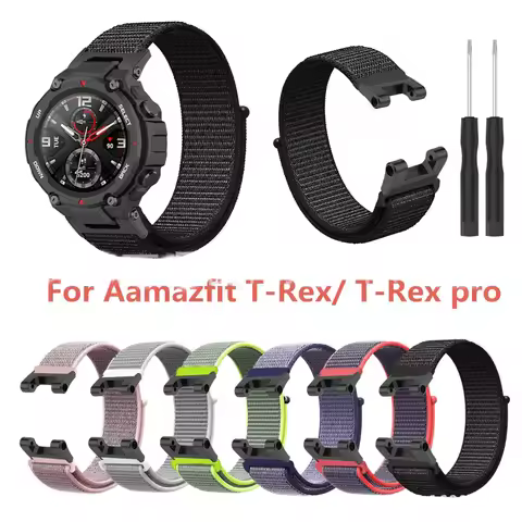 New Nylon Loop Strap For Huami Amazfit T-REX 2 Smart Watchband Sports Bracelet For Xiaomi Amazfit T-