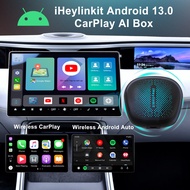 CarPlay AI Box Android 13.0, 2023 Carplay และ Android Auto ตัวรับสัญญาณ WIFI 8-Core ใหม่ล่าสุดกล่องมายากลสำหรับรถยนต์ Google Play/Netflix/Youtube/gps ในตัวพร้อม CarPlay แบบมีสาย OEM