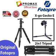 READY STOCK  Fotopro X-Go Gecko Travel Tripod Black (100% Original Fotopro)