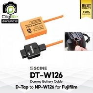 ZGCINE Battery DT-W126 Dummy Battery Cable สำหรับ ใช้แทน Fujifilm Battery NP-W126 ( D-Tap Port to W1