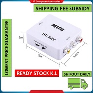 Mini 1080P HDMI to AV Audio Video 3RCA CVBS Composite Converter Adapter for HDTV AV Movie
