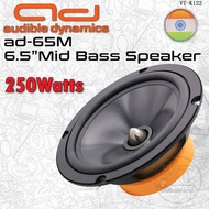 Audible Dynamics AD-65M 6.5" Mid Bass Speaker System 250Watts