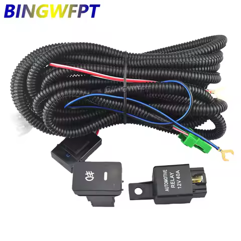 Car Fog Light Wire For Honda Civic IX FK Tourer Hatchback 2015 - 2016 ​For Honda CR-V CRV 2.4L L4 20