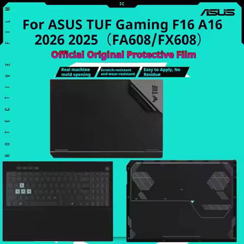 Notebook shell protective film for ASUS TUF Gaming A16 F16 2026 2025 FX608L/J FA608P/U/W/F Full prot