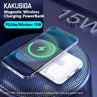 KAKUSIGA Wireless Fast Charge PowerBank 22.5w fast charging PD20w Wireless 15W 10000mAh Quick Charge Portable Charger compatible for iPhone 14ProMax