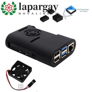 LAPARGAY Case Cooler for Raspberry Pi 4 Model B, Pi 4B, Pi 4 Useful Black Heatsink Shell