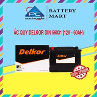 Ắc Quy Delkor DIN 56031 (12V - 60Ah)