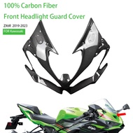 Fairng Kit Motorcycle For Kawasaki ZX6R 636 2019-2023 100% Carbon Fiber Front Upper Headlight Guard 