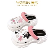 Sandal Baim Crocs Jibbits Rantai Dan Bintang Fashion Wanita Korean Style Import Bahan EVA 8888-2