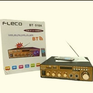 518a Bluetooth Power Amplifier Karaoke Fleco BT-518A Amplifier Subwoofer