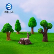 BO Fairy Moss Micro Landscape, Decorative Simulation Artificial Mini Pine Tree, Fake Plants Tree Multiple Style Lifelike Resin Micro-landscape Ornaments Miniatures Garden