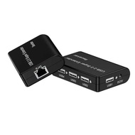 100m USB 2.0 4 Ports Network Cable Extender Via RJ45 Cat5e Cat6 Ethernet Cable for Webcam Camera Mou