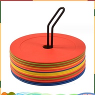 10Pcs Soccer Flat Cones Marker Disc Marker Disc Basketball Sports Speed Agility Training Markers,Por