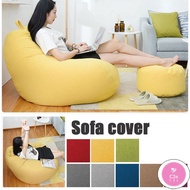 C3S bean bag【ONSALE】cm sofa bean Stylish Bedroom Furniture Solid Color Single Bean Bag Lazy Sofa Cover (No Filling)