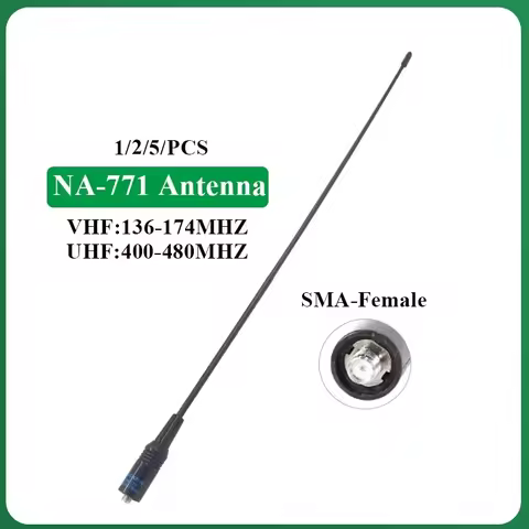 1/2/5 PCS Na 771 Antenna Nagoya High Gain Antennas VHF/UHF SMA Female For Quansheng UV-K5 UV-K6 Baof