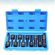 1/2 Dr 10 Pcs Torx Socket Set T25 T80 CR MO Heavy Duty CR MO Air Impact Wrench Tools