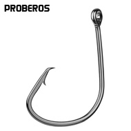 50pcs Brand Fishing Hooks Black Color Octopus/Circle Sport Circle Fish Hook Jig Big 1#-5/0# Size Bas